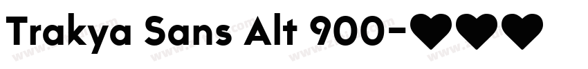 Trakya Sans Alt 900字体转换